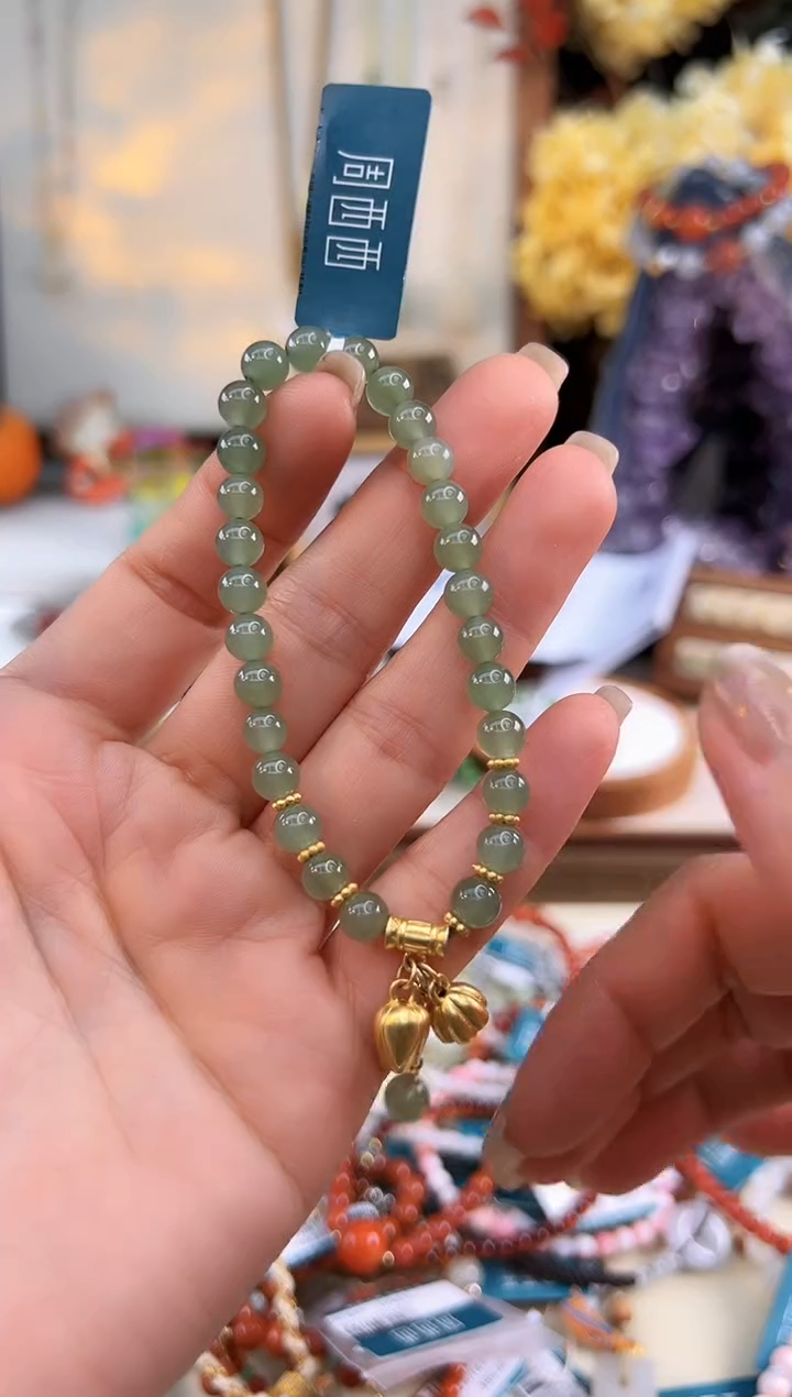 【闪购商品】和田玉手饰银S925镶嵌@@A921D013462