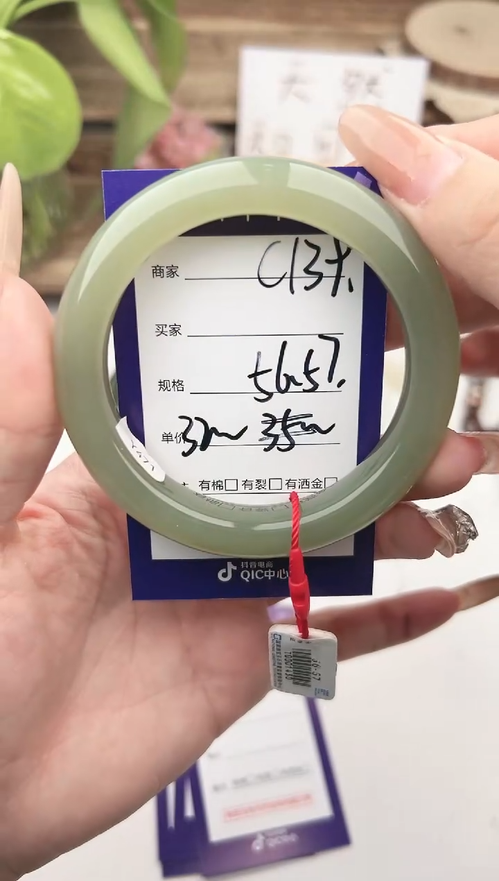 未镶嵌手镯和田玉微色差C139