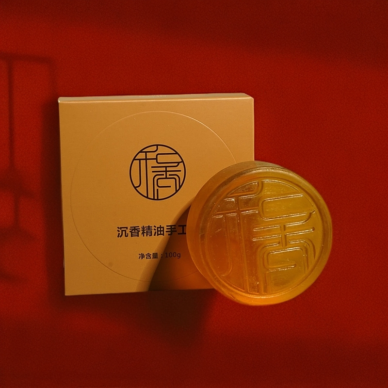 【手工皂】沉香精油手工皂100g檀香无硅油沐浴润肤香味持久芬芳