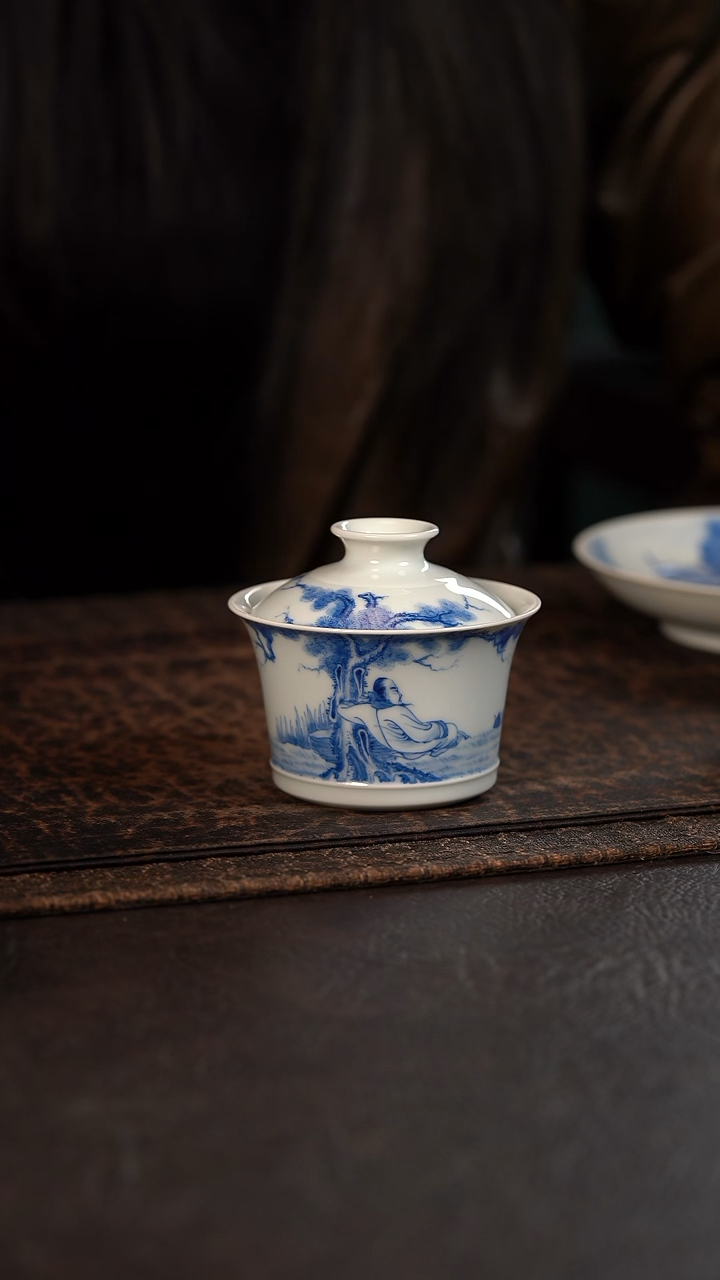 【闪购商品】杯愚公坊春水煎茶马蹄盖碗