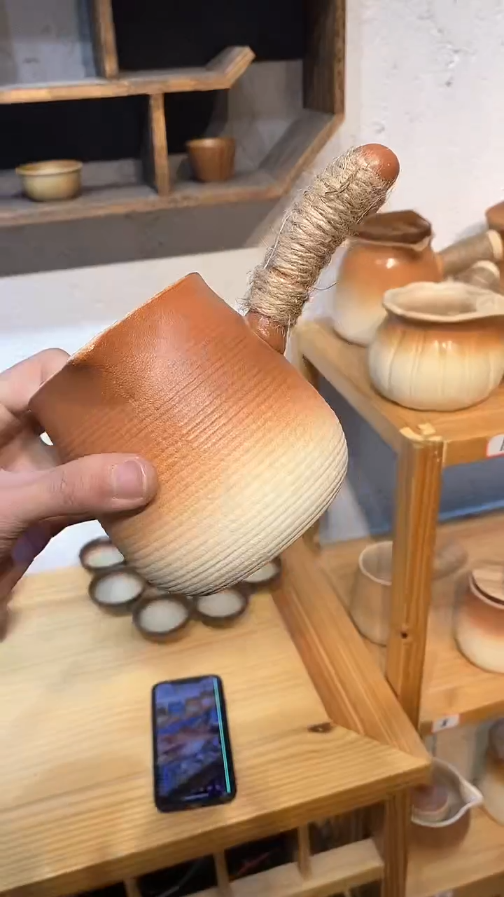 【闪购商品】（手柄绑绳）550ml弯把壶壶壶壶