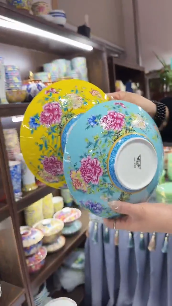 【闪购商品】瓷片元宝盘2个景德镇陶瓷【秦坊】