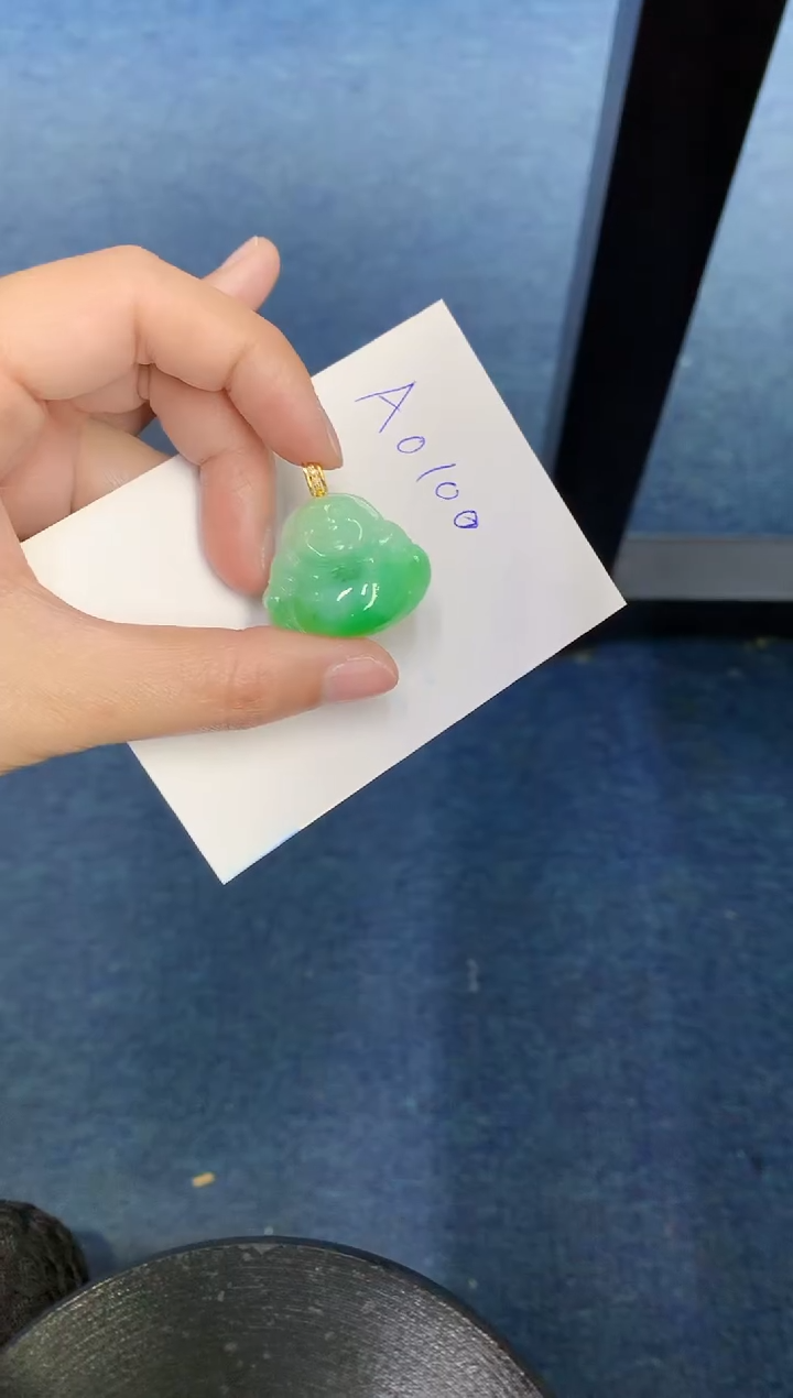 【闪购商品】翡翠颈饰18K金镶嵌000000000