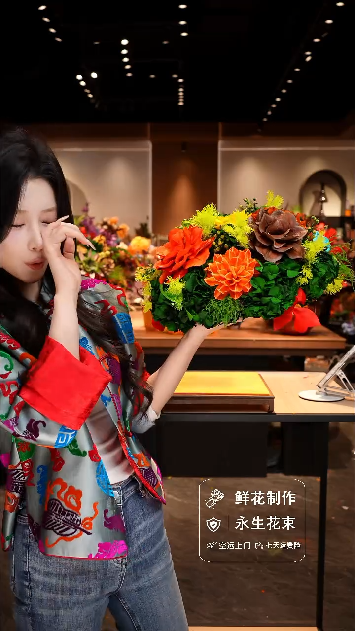 手工艺品琉璃手工花器花束空运包邮送货上门-以图片为准    