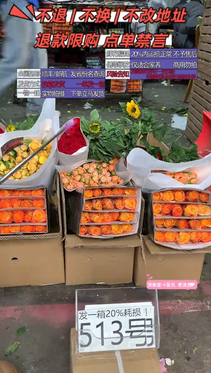 513号♥含20%耗损发一箱