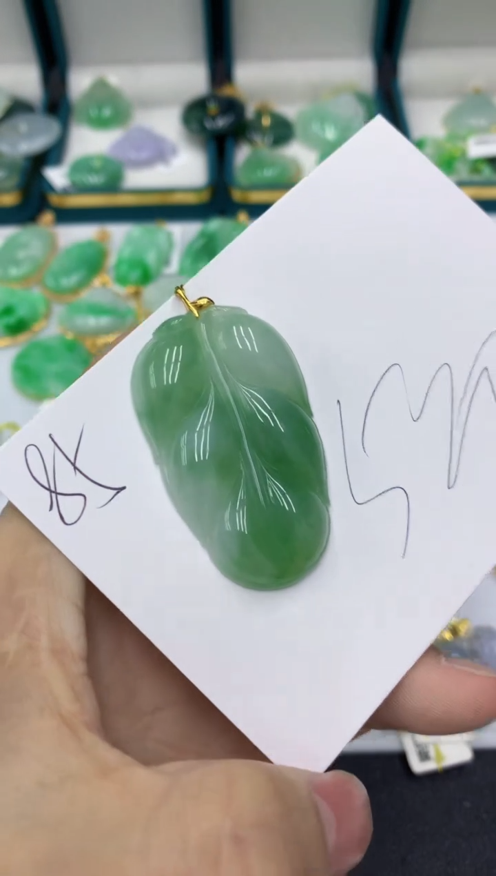 【闪购商品】翡翠颈饰18K金镶嵌号链接11111