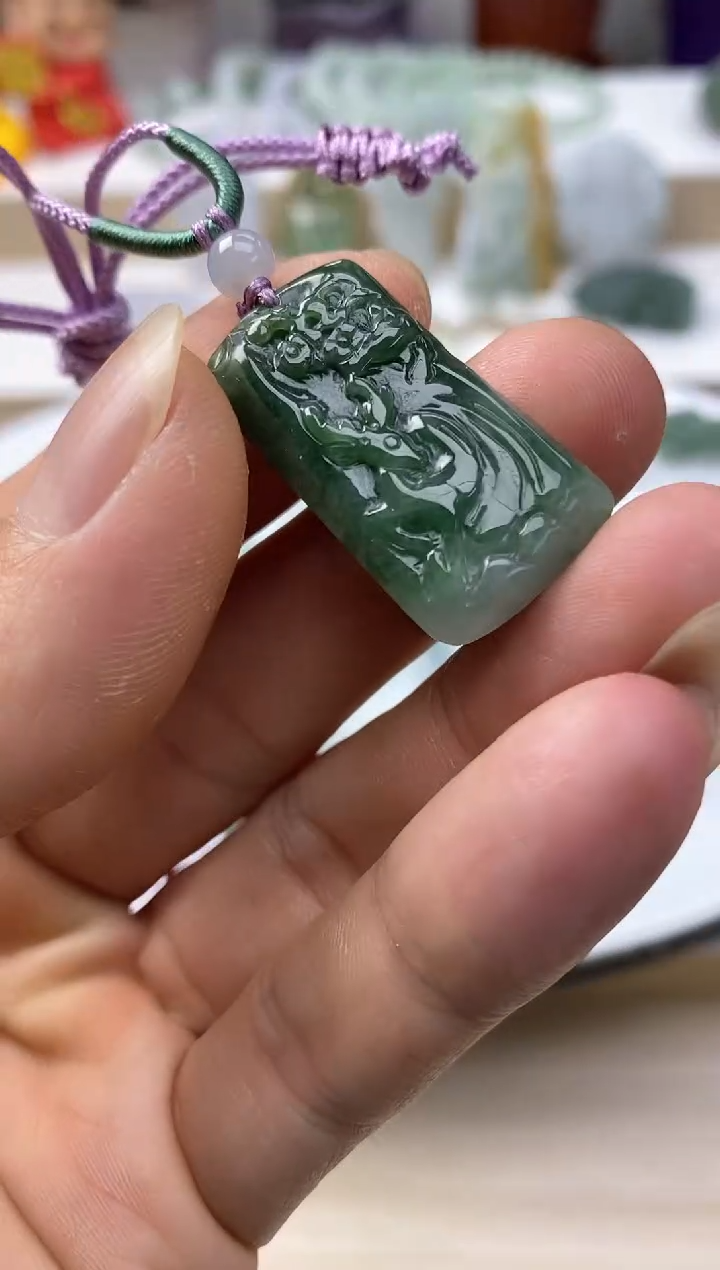 颈饰未镶嵌翡翠17天然缅甸翡翠A货