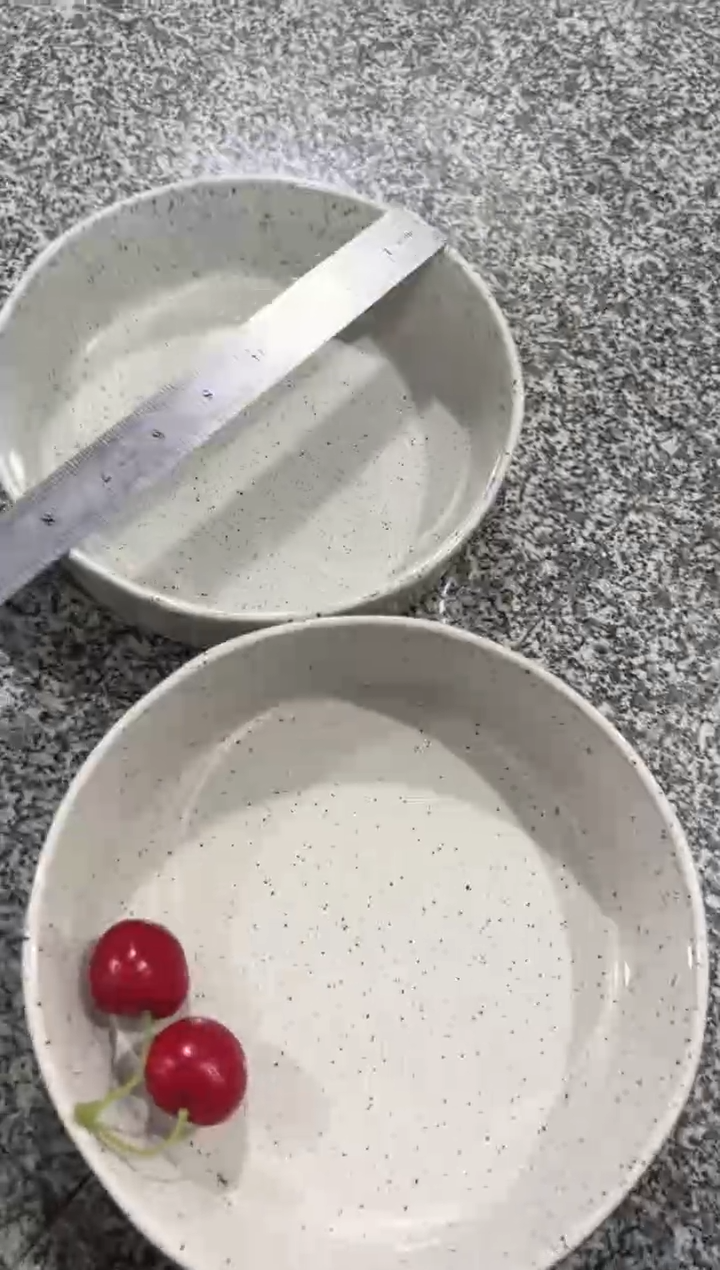 【闪购商品】瓷墨点亮面直边深盘2个