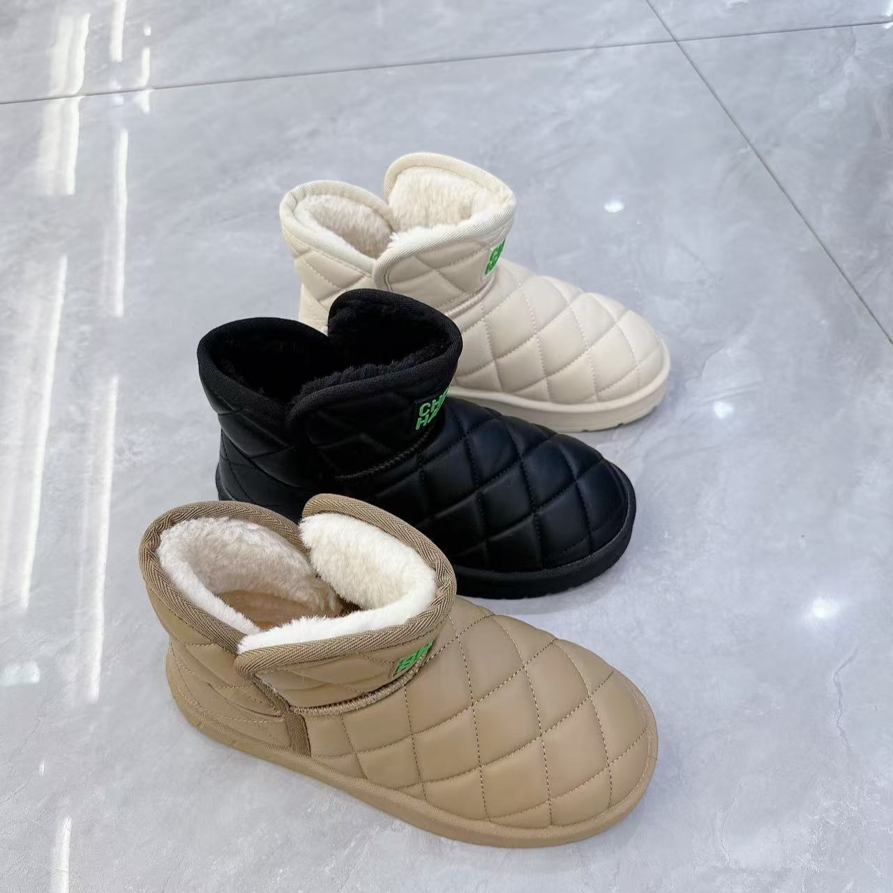 婉怡软底时尚休闲加绒保暖透气百搭雪地棉冬季加厚大棉防滑1606