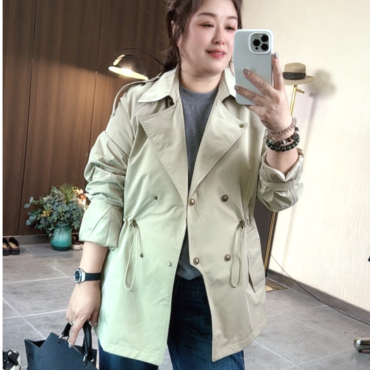 五姐家秋季口袋时尚大衣运动风收腰长袖清冷系禅意衣服女9821