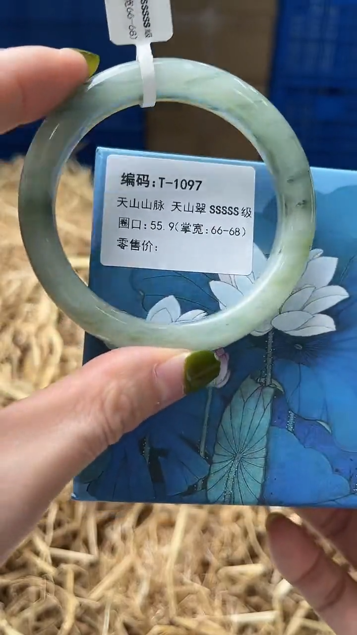 未镶嵌手镯石英质玉T-1097