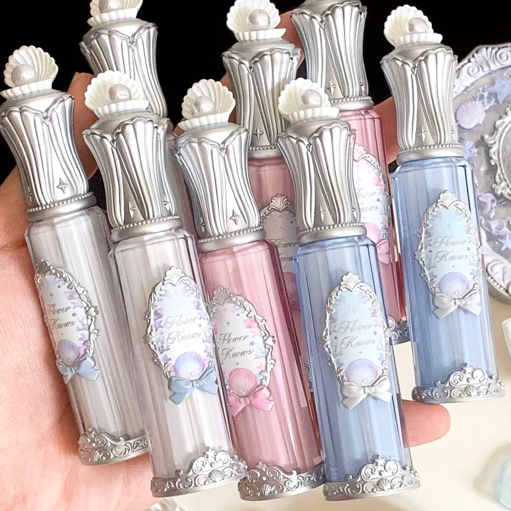 花知晓贝壳珍珠系列唇部精华蜜轻盈保湿镜面水光口红