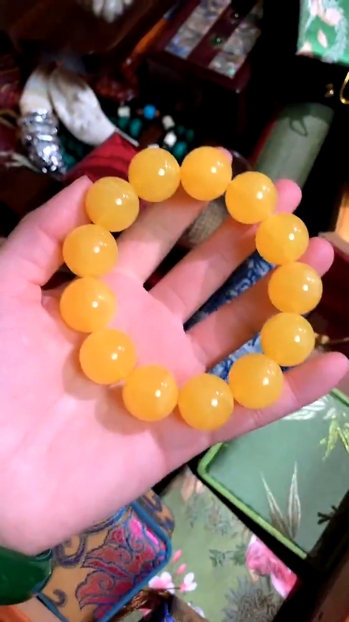 【闪购商品】蜜蜡手串未镶嵌德诚精品专属摆件