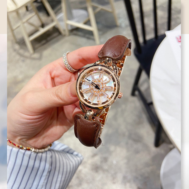 奢品汇定制手镯式女表小表盘时来运转腕表 5823