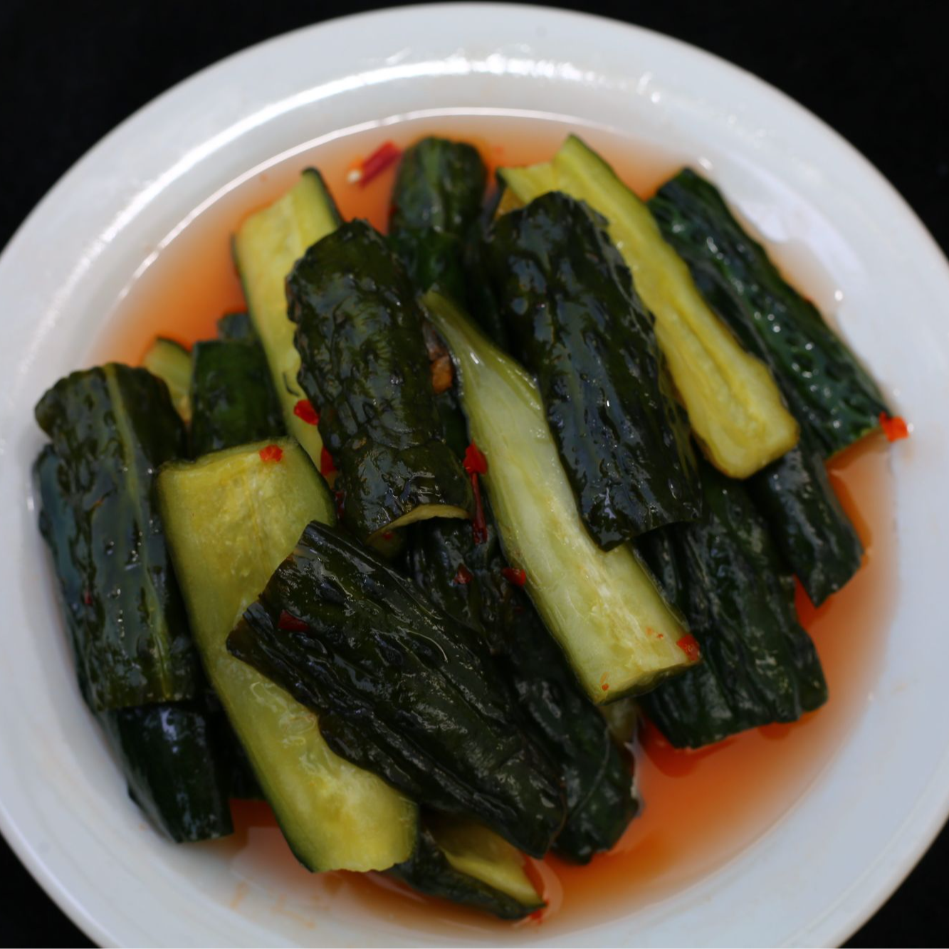 古法腌制脆嫩青瓜皮酸嘢