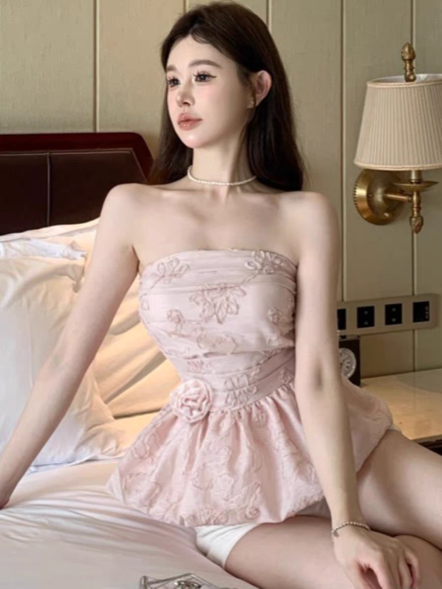 纯欲辣妹上衣 气质修身夏日款小众显瘦时尚