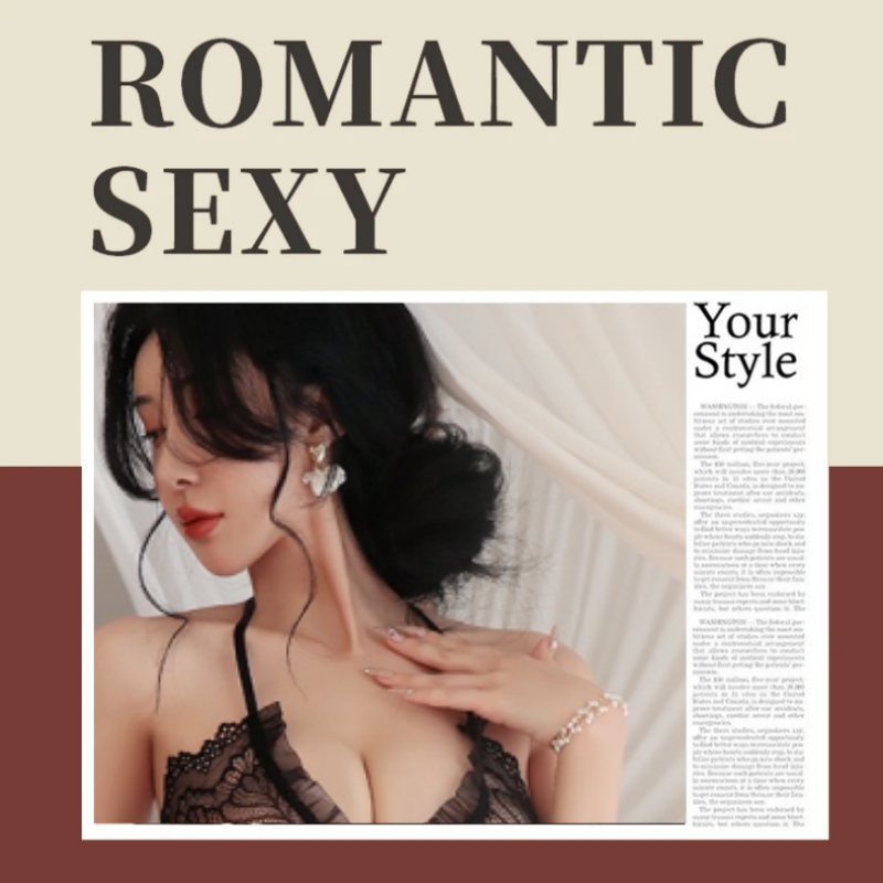 【夜色慢慢】*纯欲风性感御姐系吊带睡衣