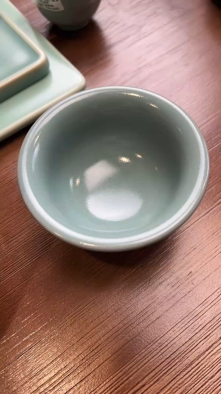 压手杯 汝瓷 （拾汝）（天青）