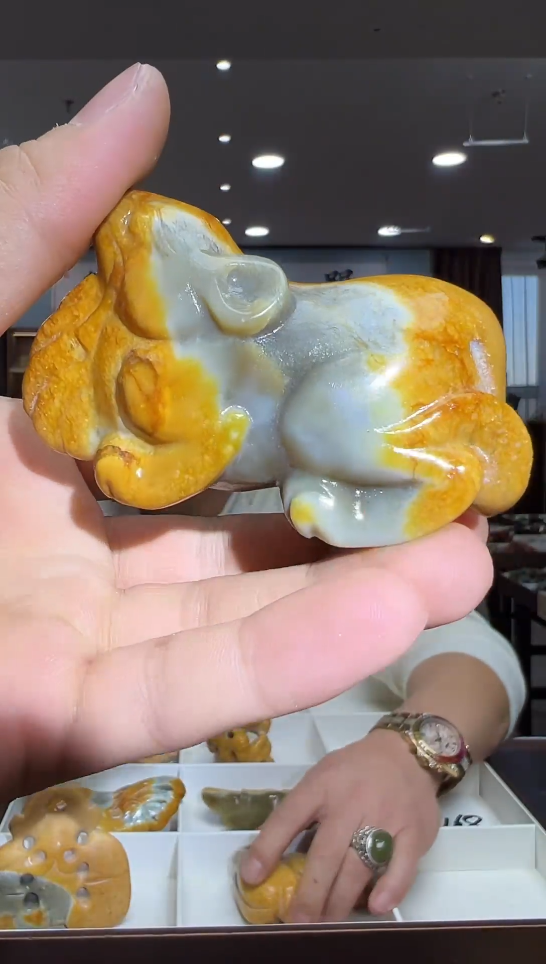 未镶嵌透闪石质玉把件多样性发货其中发一