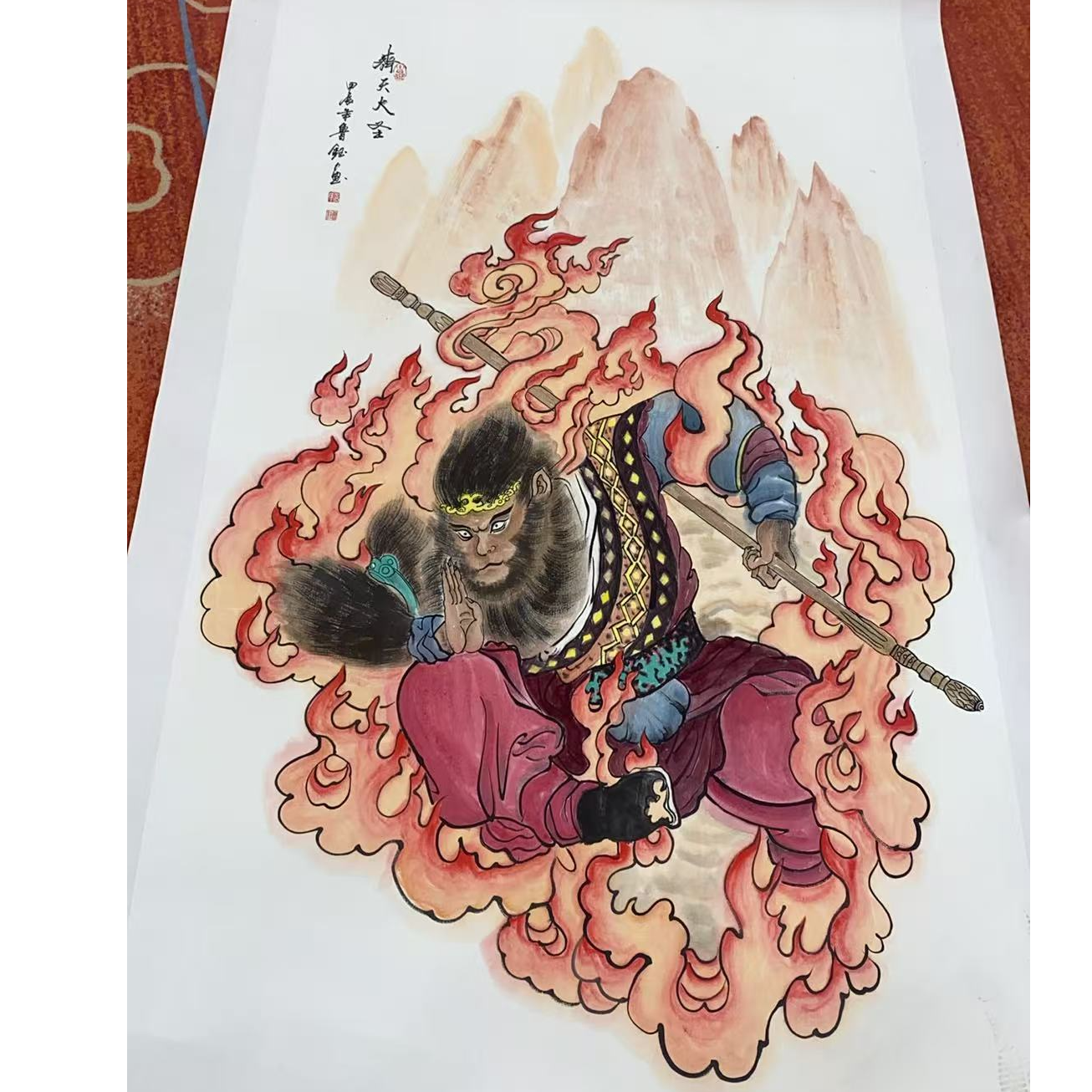 窗展示/文舒文化/绘画/老师/宣纸国画/有证书/不带框