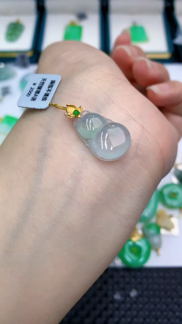 【闪购商品】翡翠颈饰18K金镶嵌            8