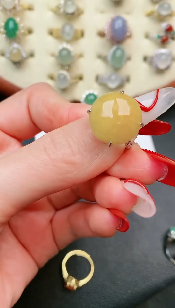 【闪购商品】翡翠戒指银S925镶嵌....