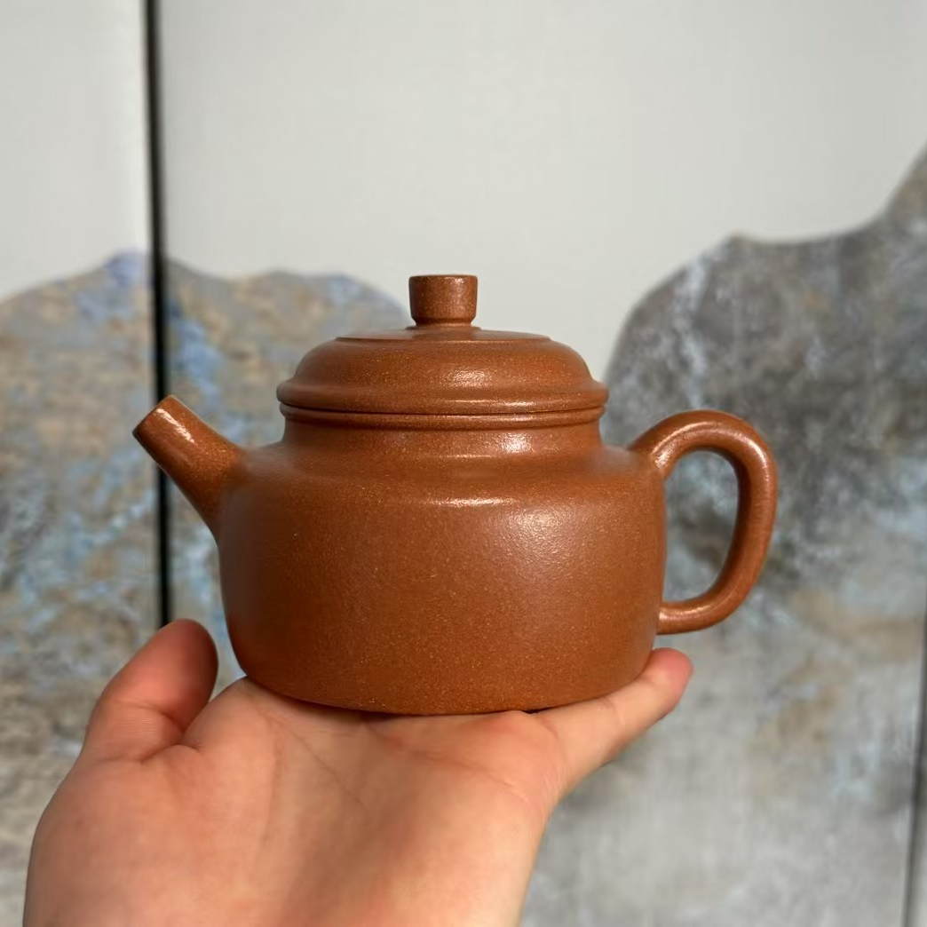 高端宜兴紫砂壶德钟款红降坡手工茶具MX