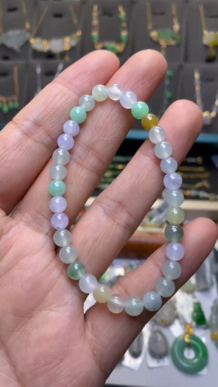 颈饰未镶嵌翡翠净货36306