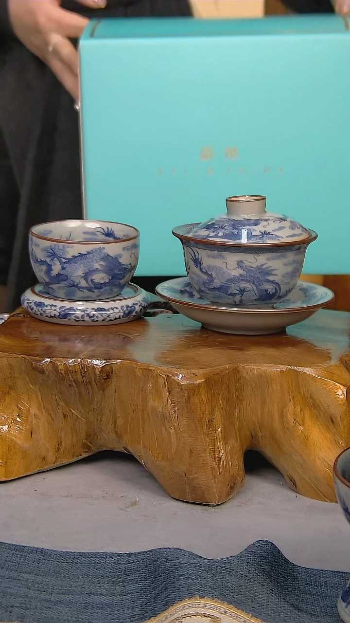 【闪购商品】 礼盒装3件套 陶瓷家用茶具系列