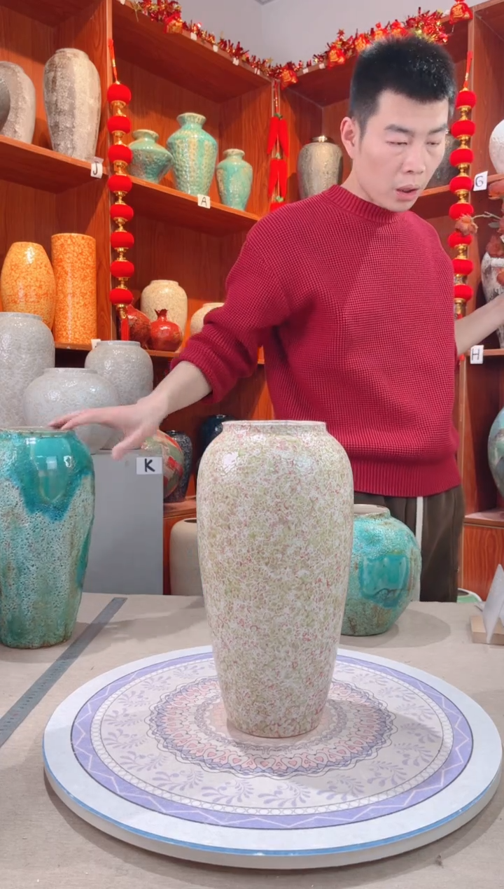 【闪购商品】瓶绿野仙踪大号 陶瓷花瓶 无花 