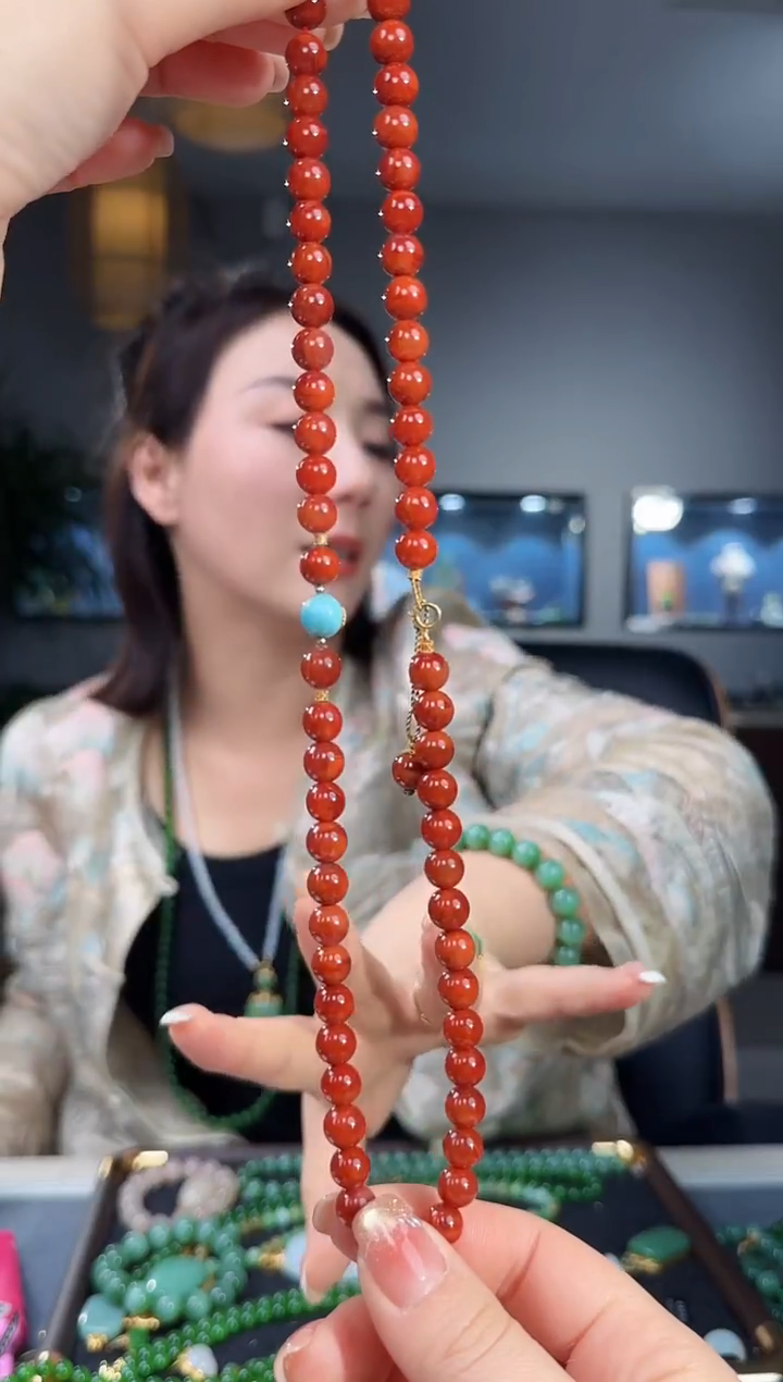 颈饰未镶嵌南红玛瑙1