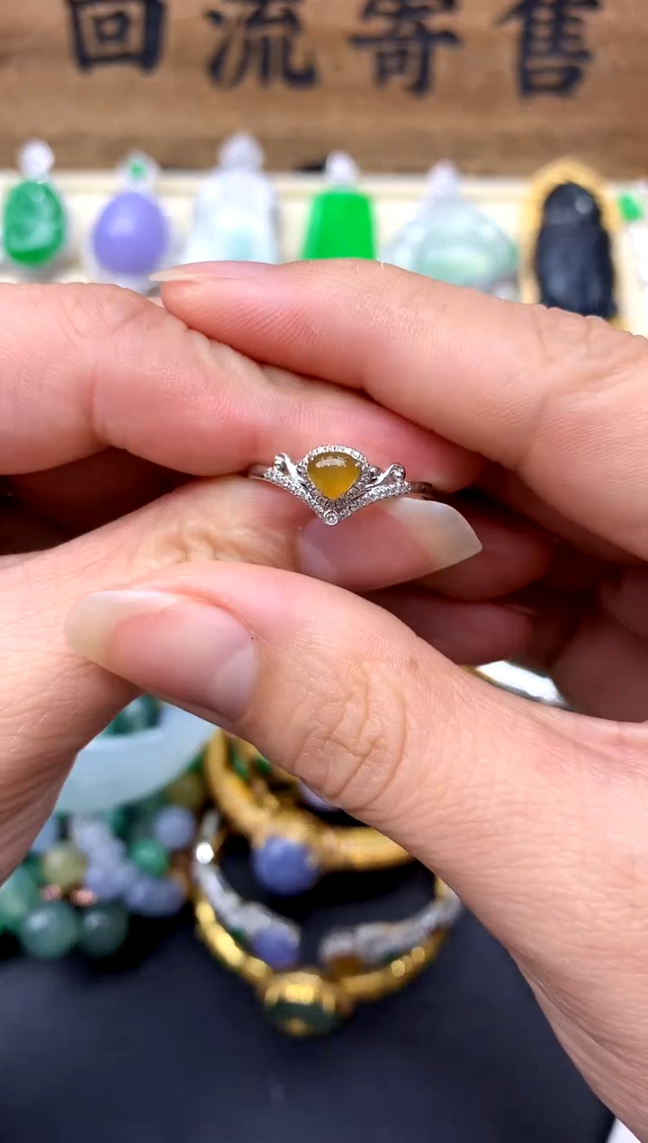 【闪购商品】翡翠戒指18K金镶嵌311-中国好珍宝