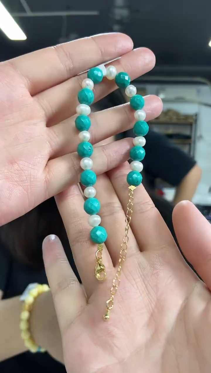 【闪购商品】淡水珍珠手串银S925镶嵌多样性发其一颜色微差