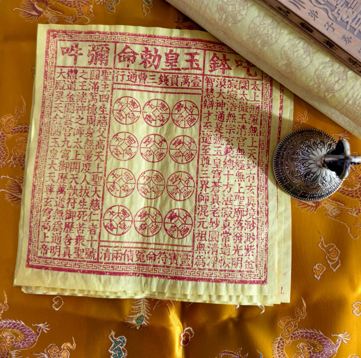【正品加持】纯手工古法拓印玉皇纸钱