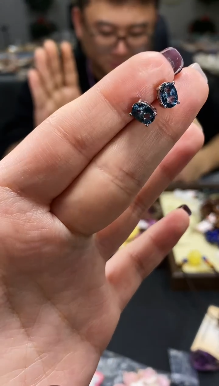 未镶嵌耳饰水晶耳钉821