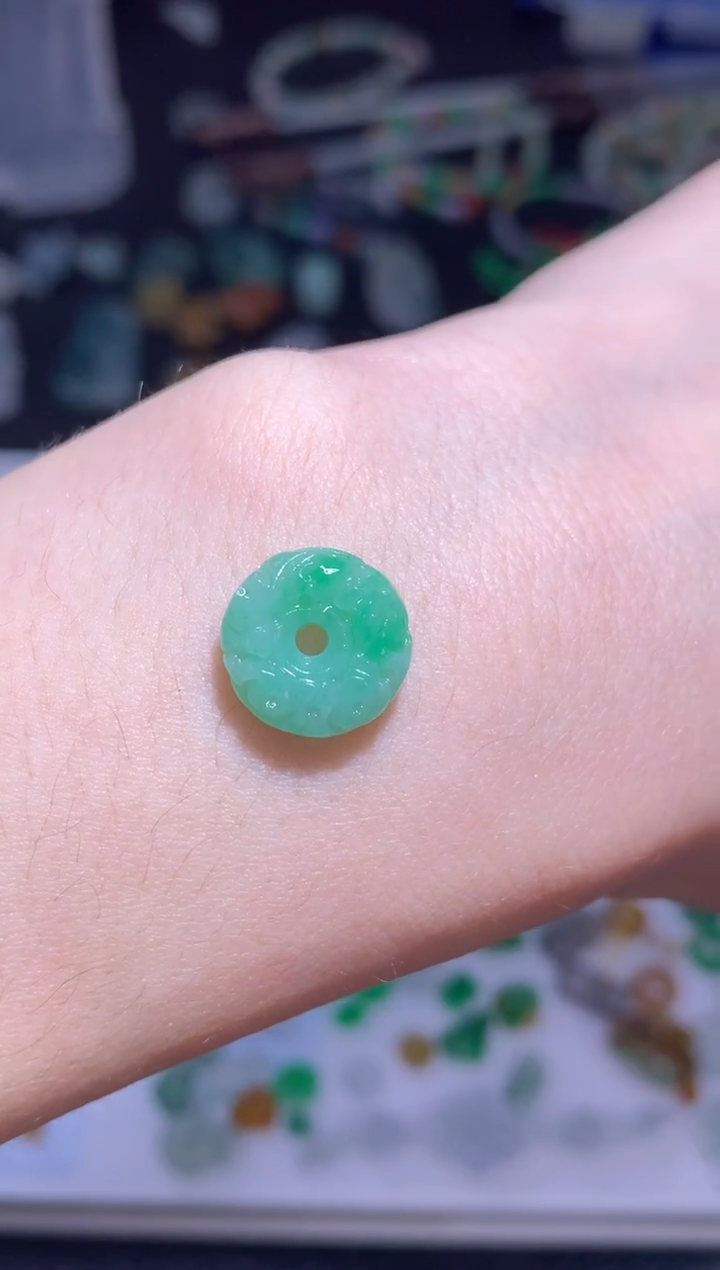 未镶嵌定制翡翠仿古扣