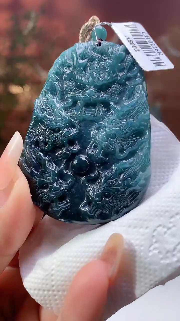 【闪购商品】定制翡翠未镶嵌1002xx-毛货挂件21