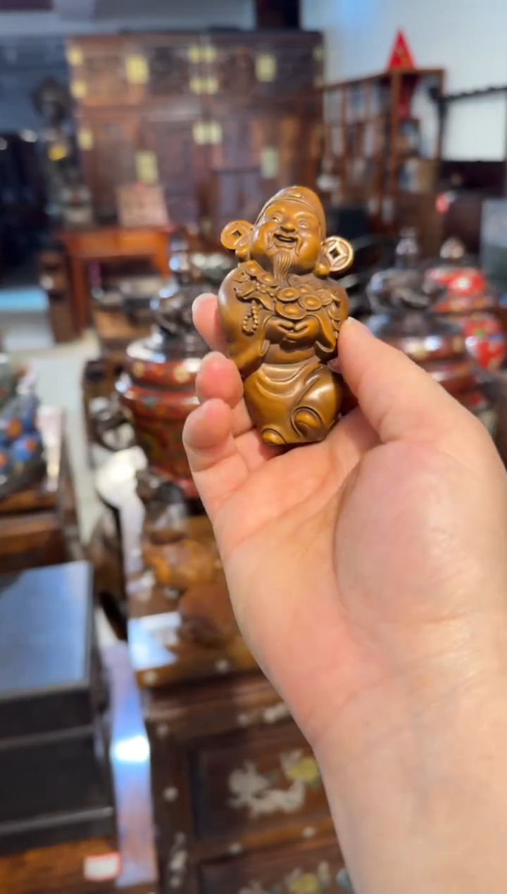 木黄杨木财神68.88888