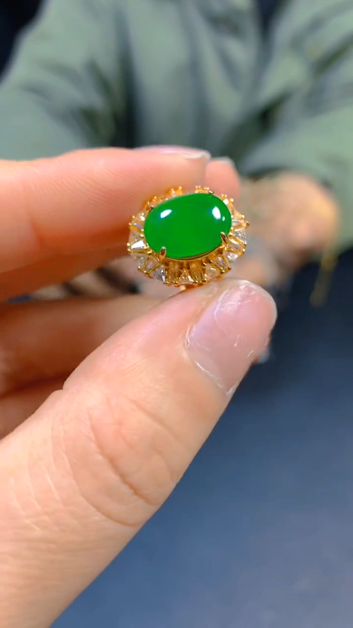 【闪购商品】翡翠戒指未镶嵌0850405592多样性发一