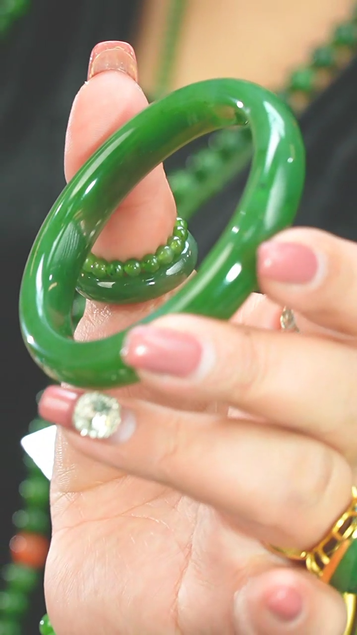 【闪购商品】和田玉（碧玉）3号未镶嵌56手镯