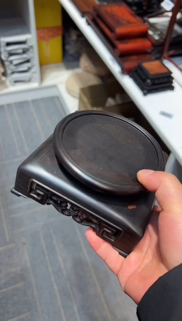 【闪购商品】黑酸枝木类端景台工艺品底座2
