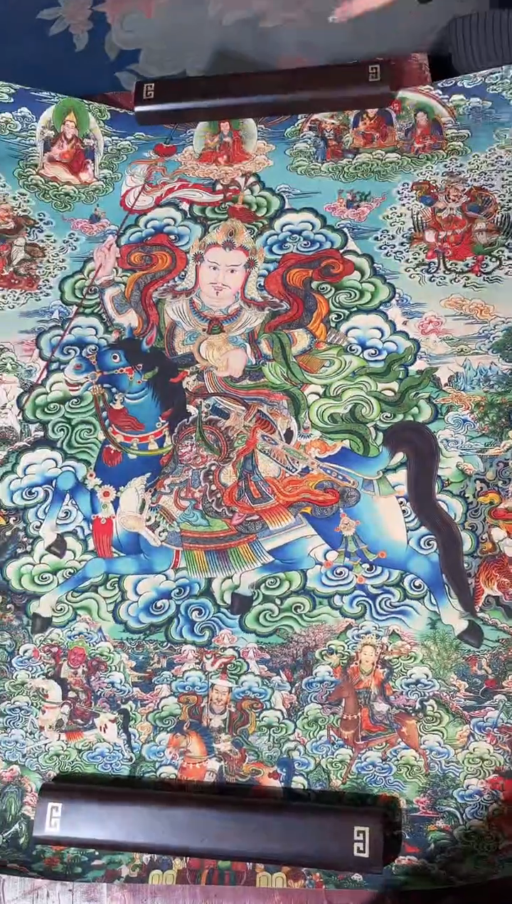 卷轴画龙妹唐卡直播tk16