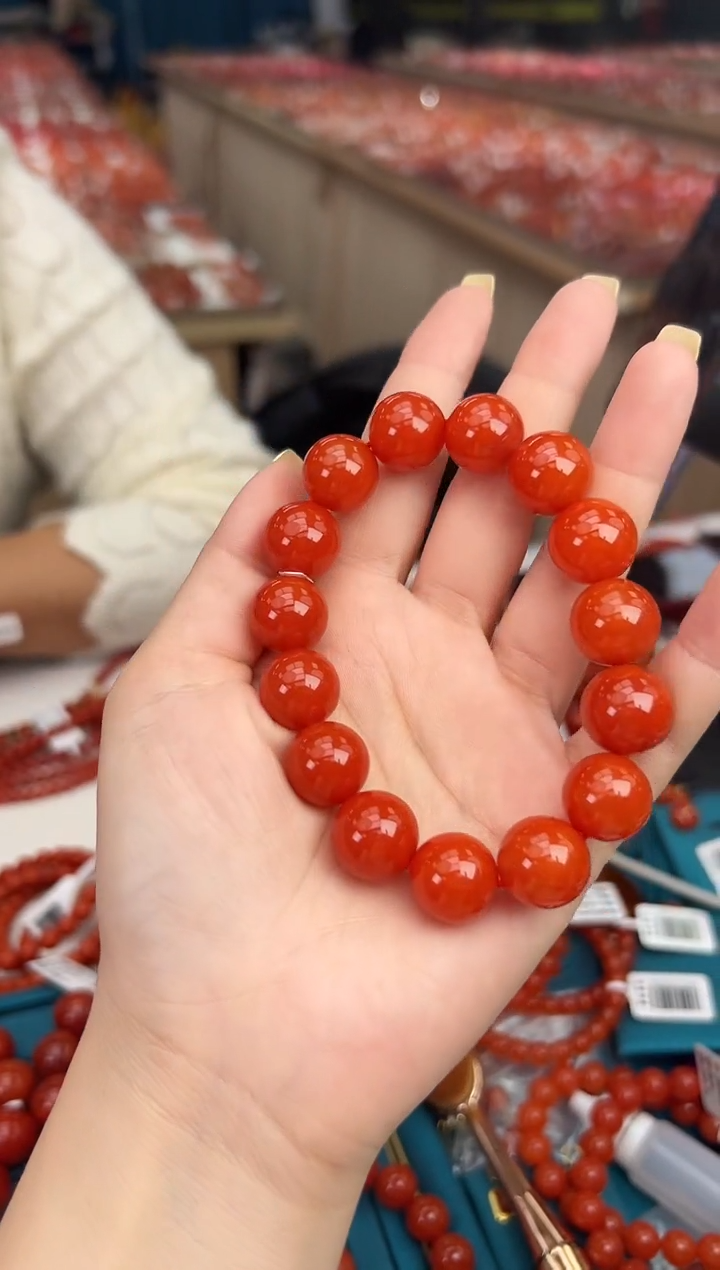 【闪购商品】南红玛瑙珠串未镶嵌多样发其一/14/HS9992273