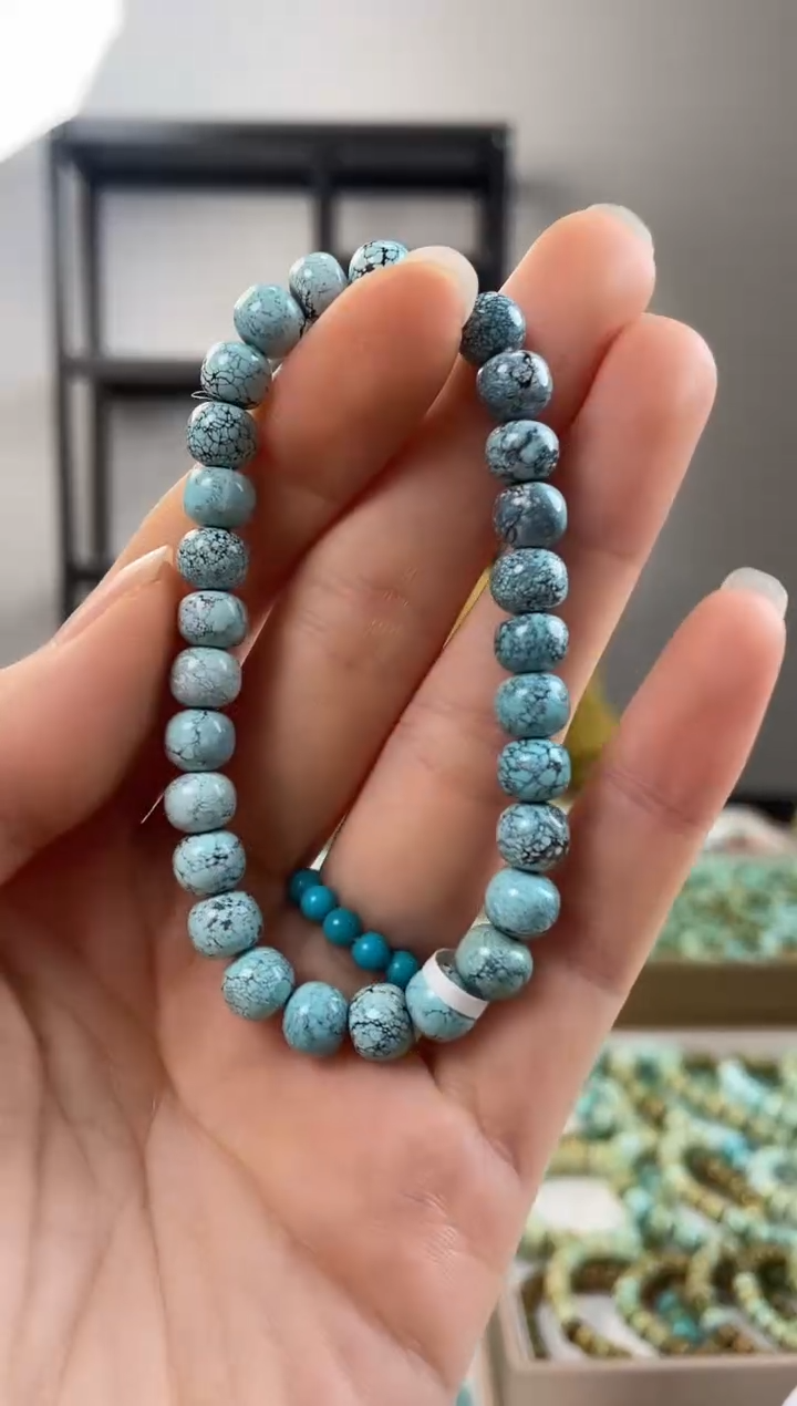 【闪购商品】绿松石珠宝奇石未镶嵌7.2+mm