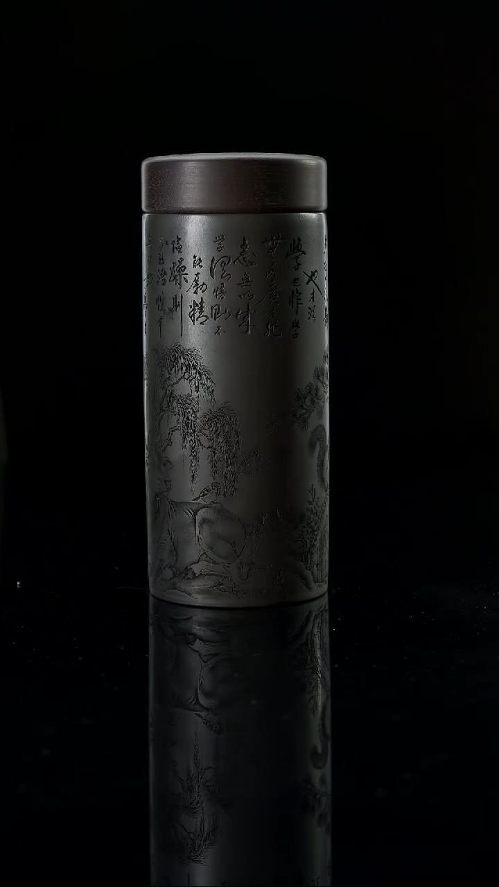 茶杯紫砂松鼠牛   
