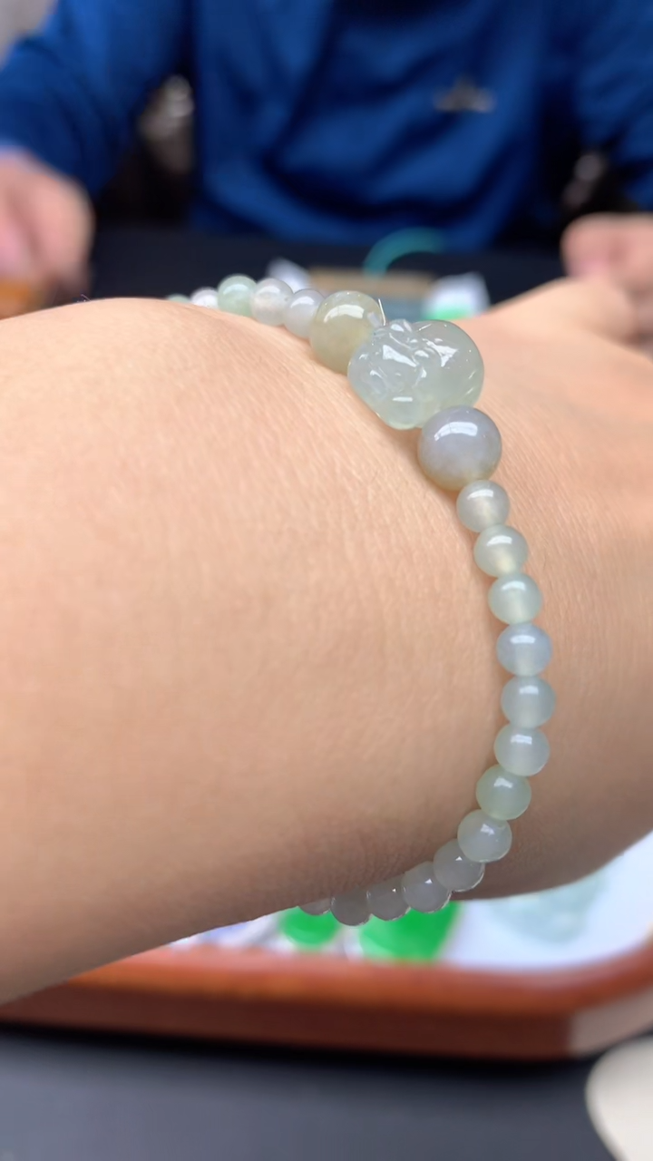 【闪购商品】翡翠手串未镶嵌96-天然翡翠