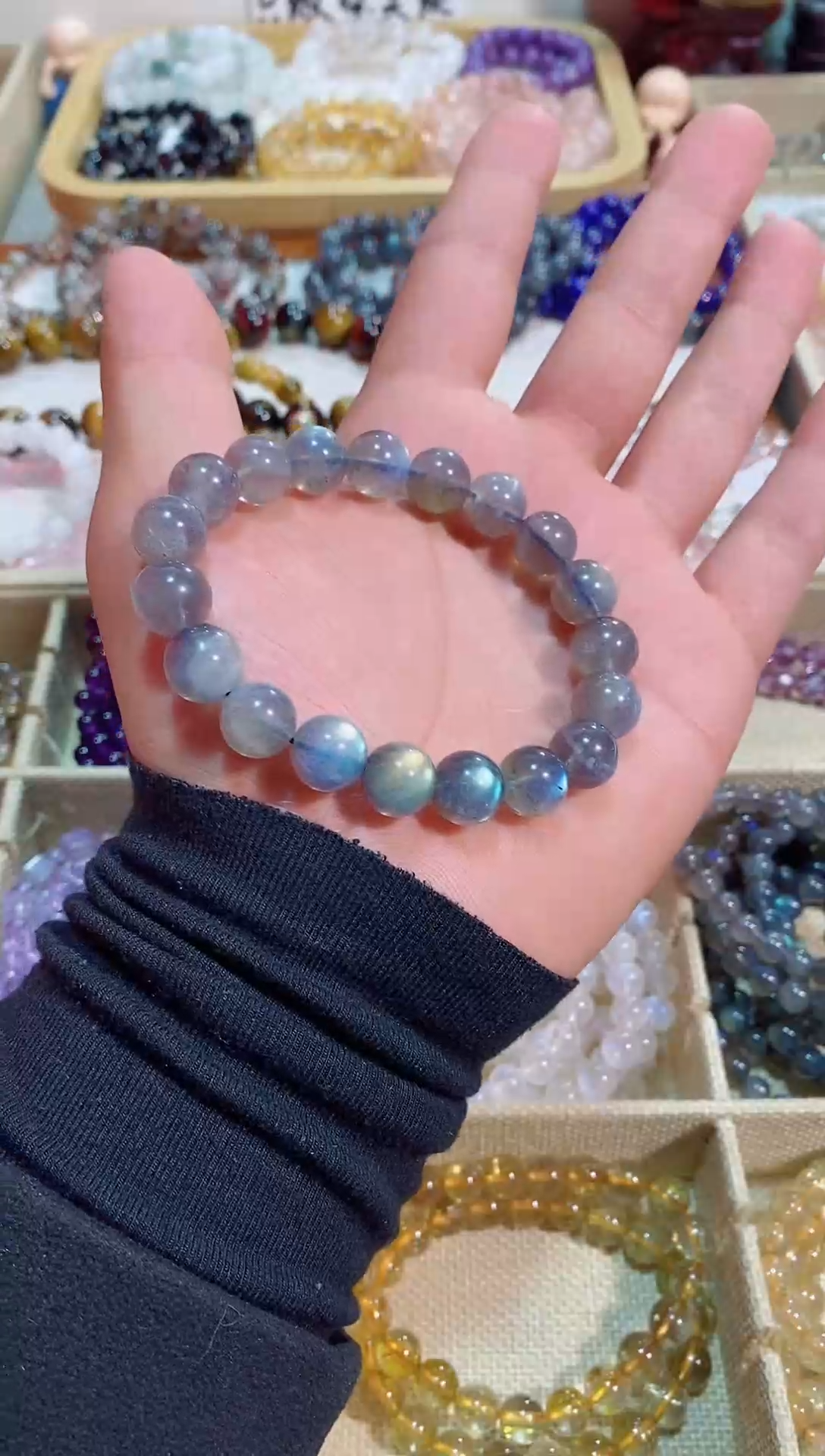 【闪购商品】水晶手链未镶嵌灰月光10m+ (多样性发其一）