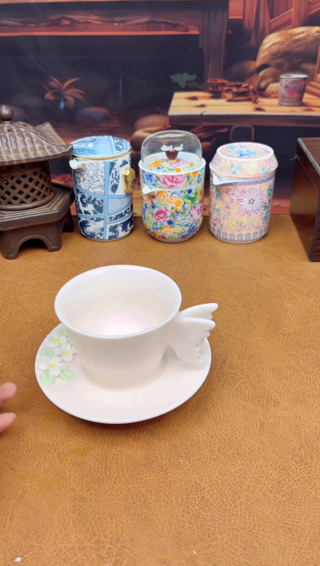 【闪购商品】陶瓷茶具摆件茶叶罐