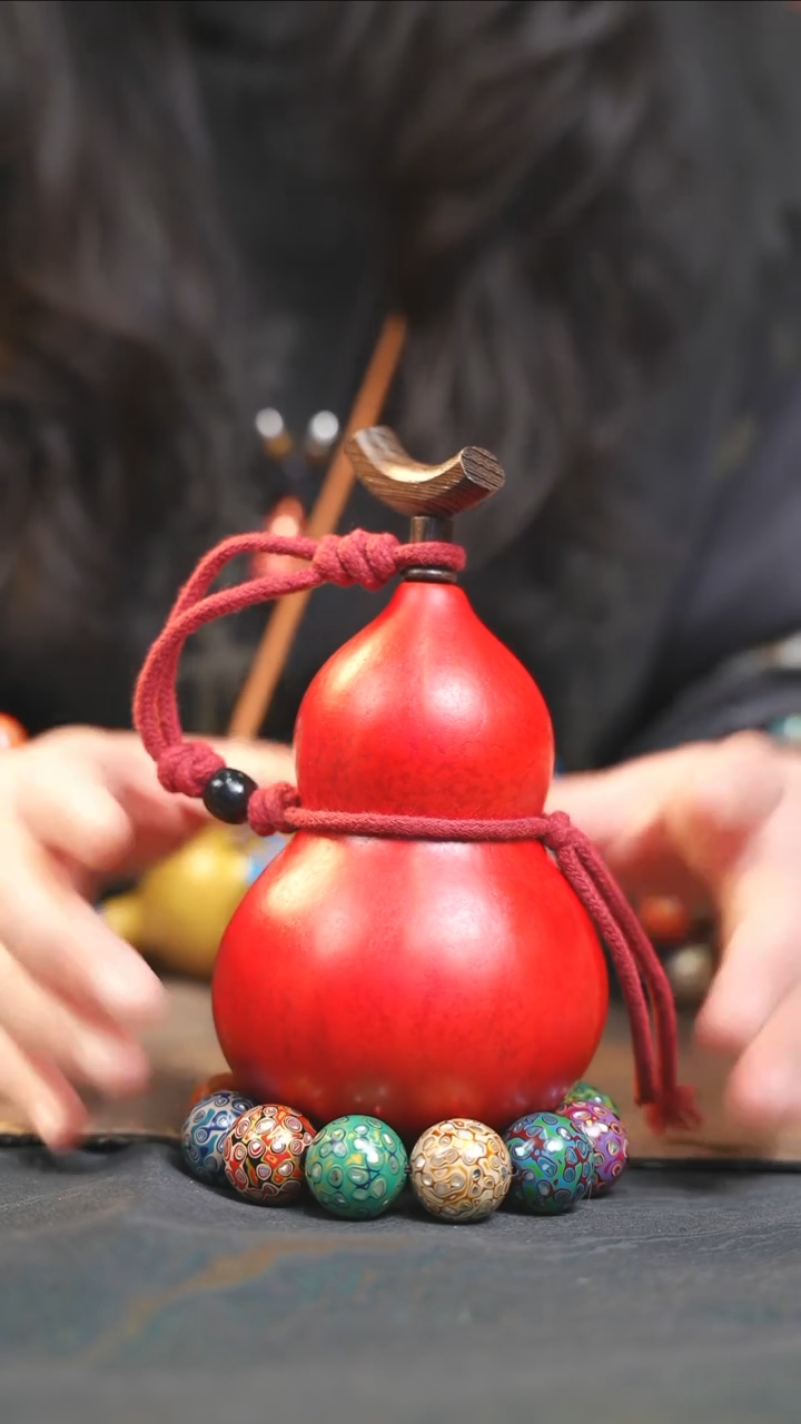 【闪购商品】YU193大漆酒葫芦不包手串及旋转底座