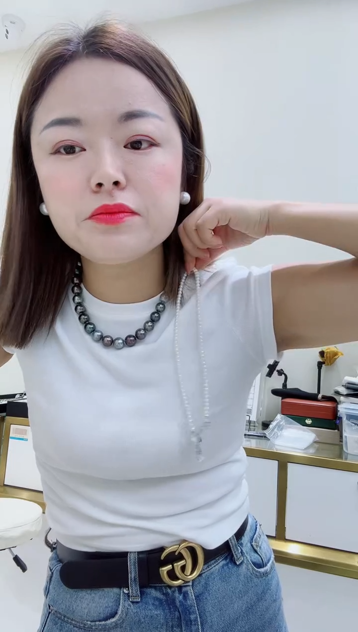 未镶嵌海水珍珠项链莫兰迪11-13定99不退换总9800